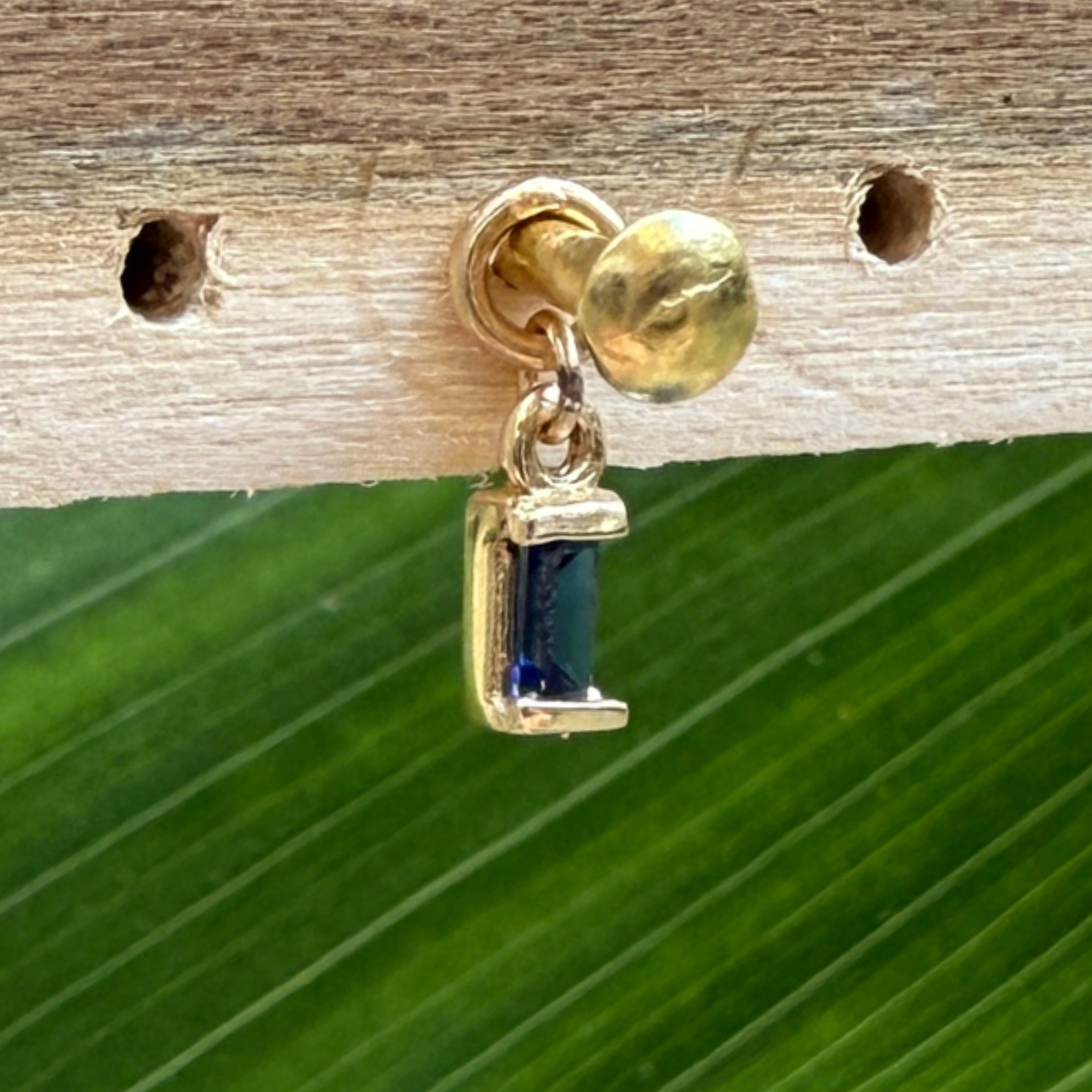 Blue Sapphire Charm