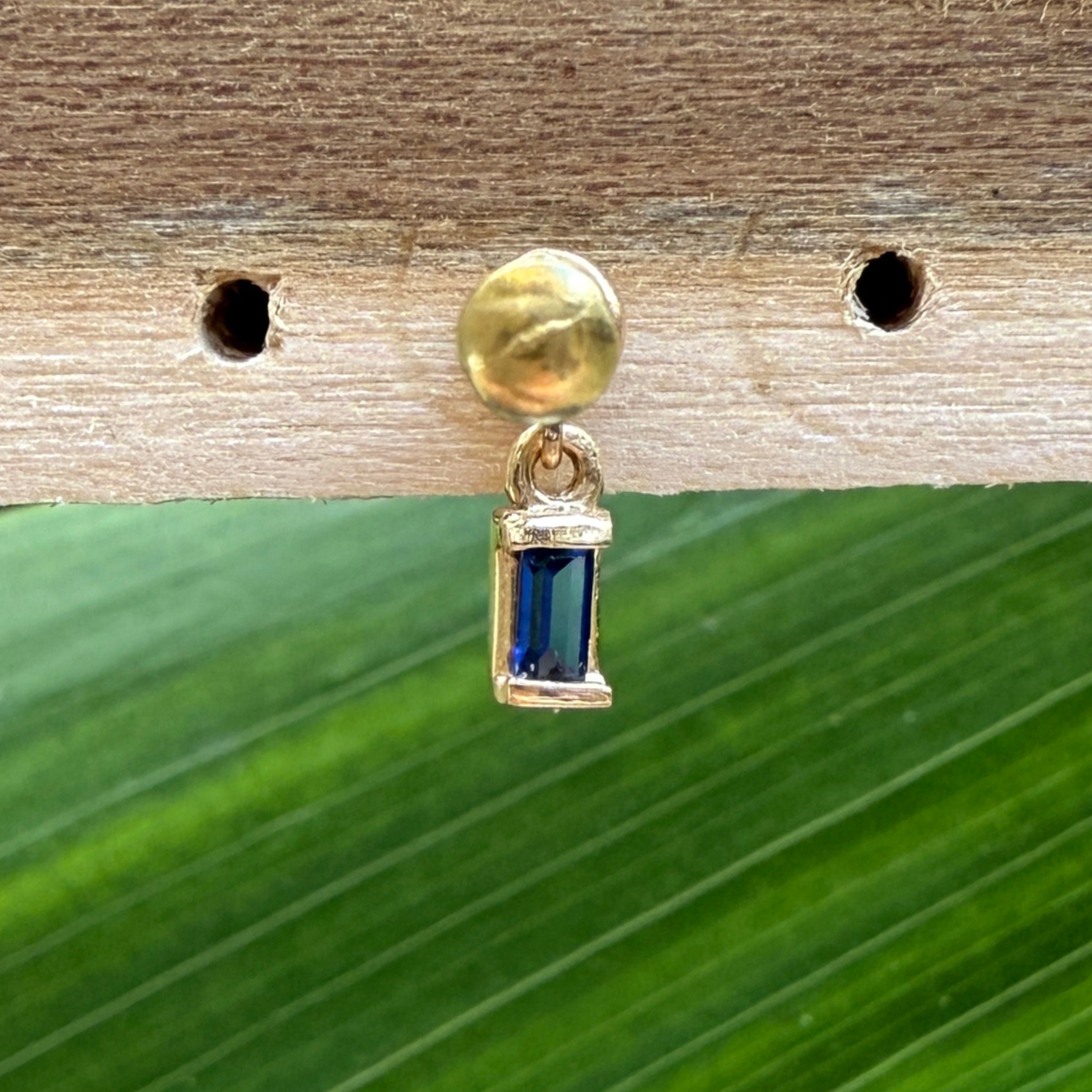 Blue Sapphire Charm